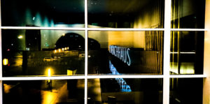 Das Lenbachhaus hat in München auch amAbend geöffnet.Die Aussicht ist schön.