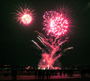 Feuerwerk Münchner Theresienwiese 2018, färben hellen die nacht auf, ein echt cooles Feuerwerk