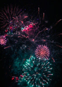 Feuerwerk Münchner Theresienwiese 2018, färben hellen die nacht auf, ein echt cooles Feuerwerk