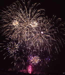 Feuerwerk Münchner Theresienwiese 2018, färben hellen die nacht auf, ein echt cooles Feuerwerk